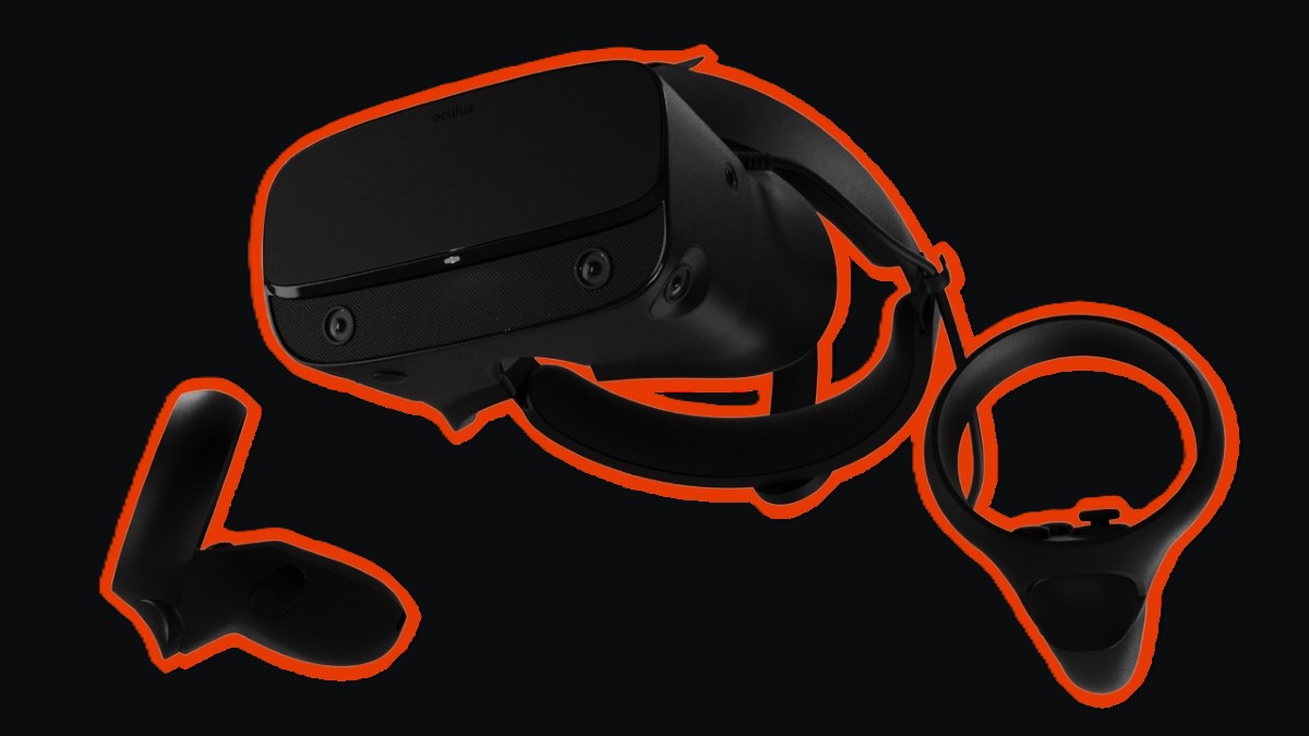 The Oculus Rift S with its controllers.