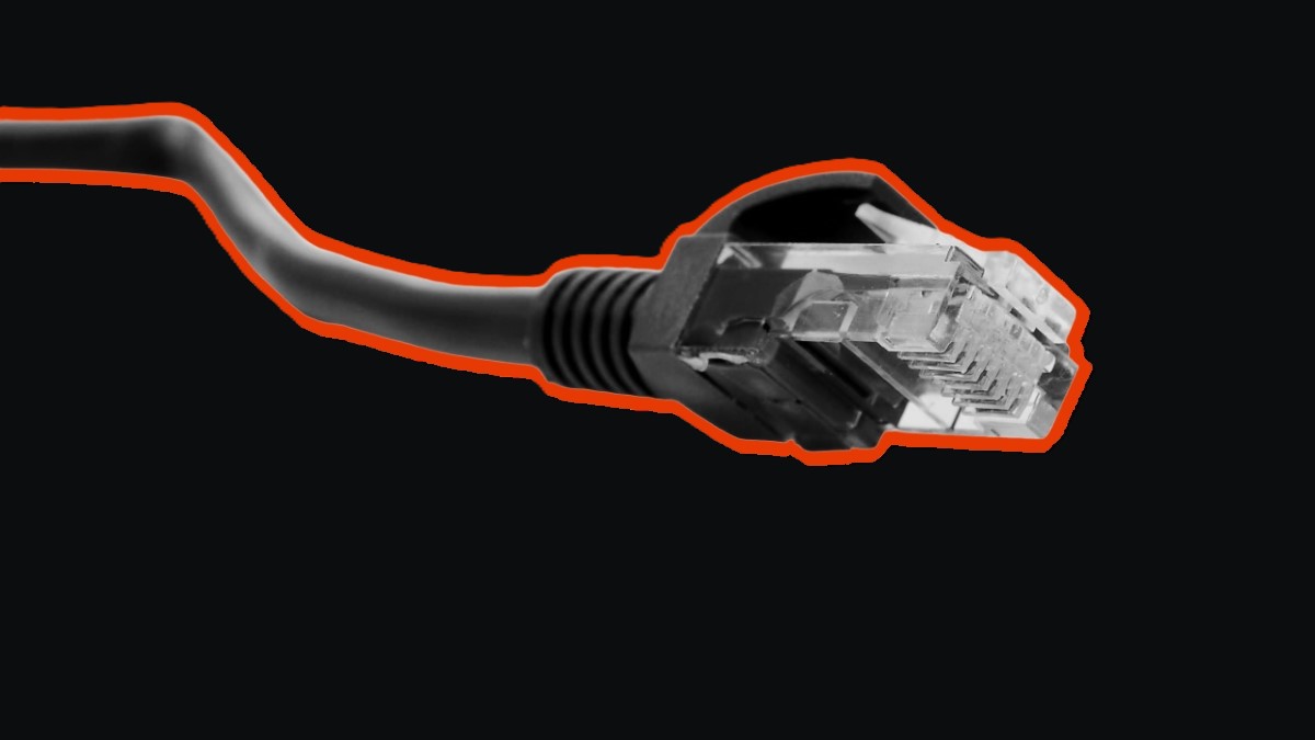 An Ethernet cable for fast, wired connectivity.