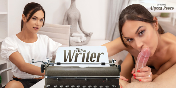 Watch Alyssa Reece in “The Writer” VR Porn Video